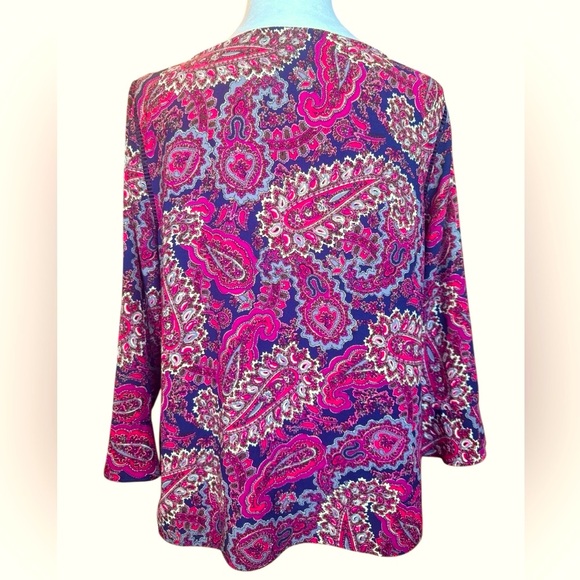 Talbots NWOT Paisley Blouse - Picture 2 of 7